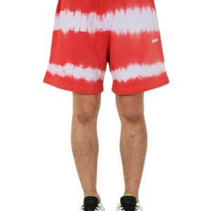 Discover the authentic msgm men's BERMUDA WITH COULISSE in Red