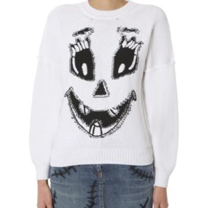 Discover the authentic Moschino women's CREW NECK SWEATER in White