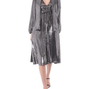 Discover the authentic N°21 women's V-NECK DRESS in Silver