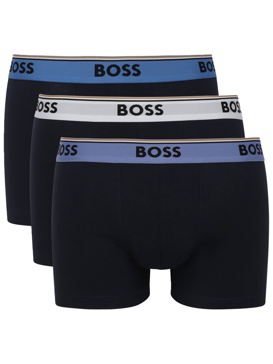 Refresh your wardrobe with the Boss men's 3-PACK OF BOXER SHORTS in Blue