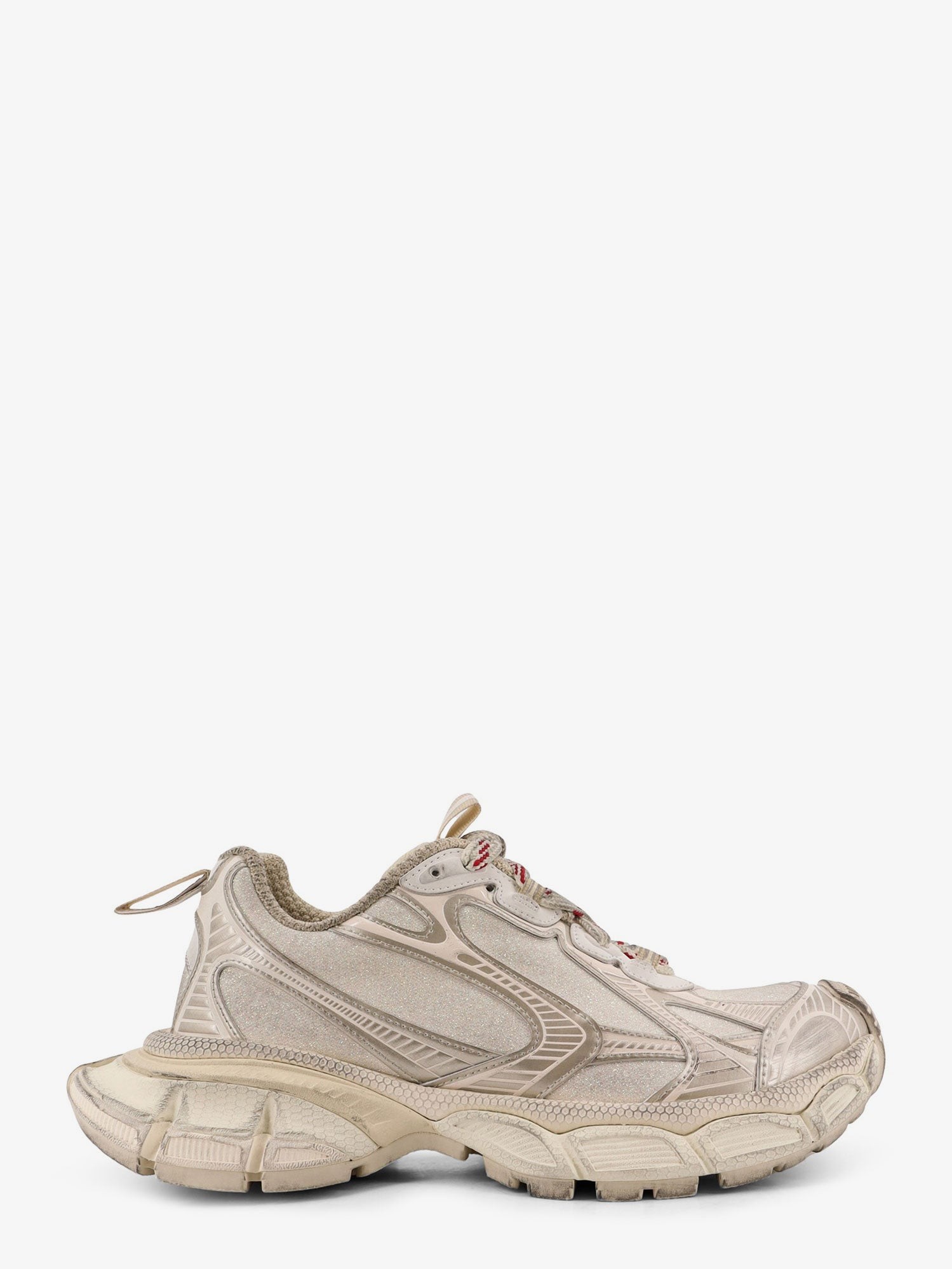 Discover the authentic Balenciaga women's 3XL mesh sneakers in BEIGE MIX / RED