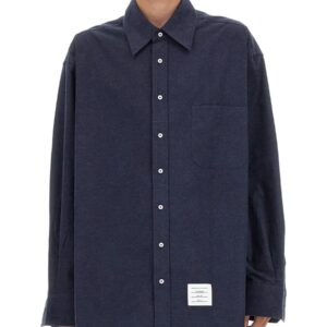 Discover the authentic THOM BROWNE men's 4BAR SHIRT in Blue