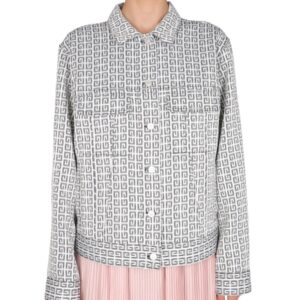 Refresh your wardrobe with the Givenchy women's 4G JACQUARD JACKET in Grey