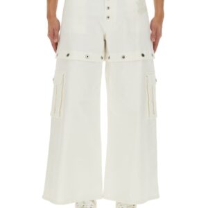Refresh your wardrobe with the Off-white men's 90'S SUPER BAGGY JEANS in White