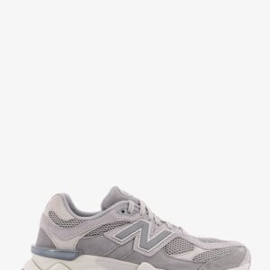 Elevate your look with the New Balance men's 9060 low-top mesh and suede sneakers in Slate grey
