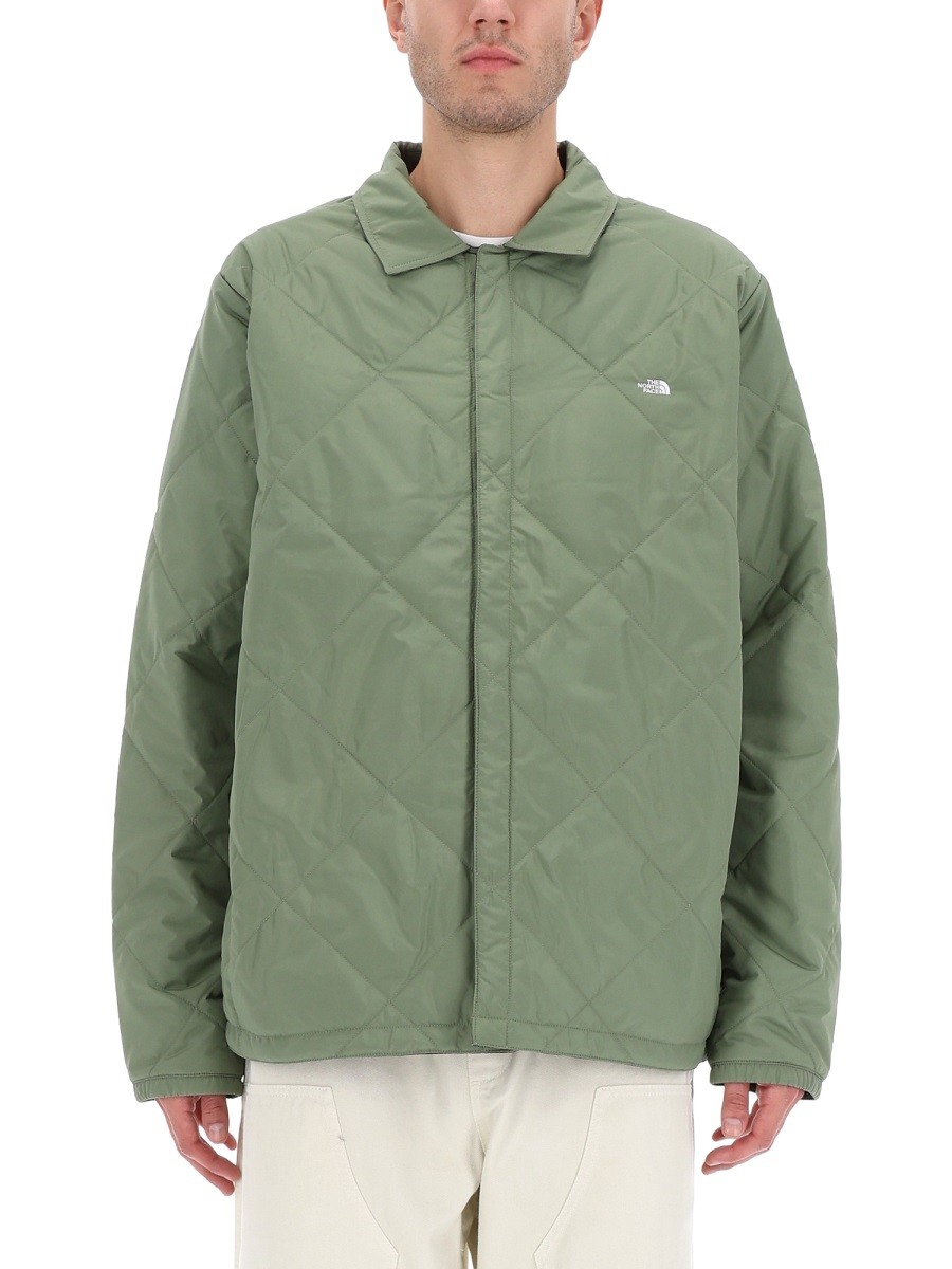 Explore the authentic The North Face men's "AFTERBURNER" FLANNEL JACKET in GREEN