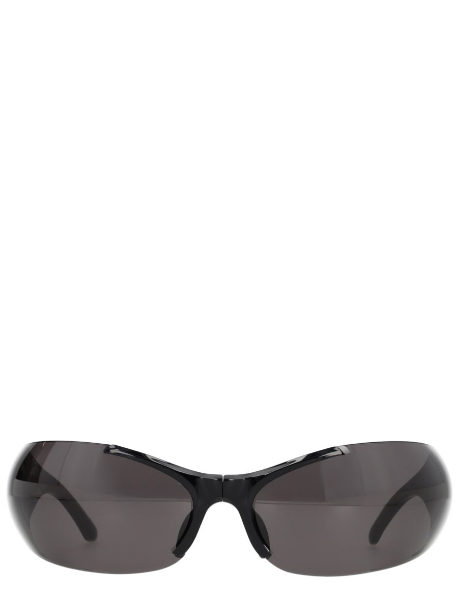 Explore the authentic Balenciaga women's "AFTERHOUR OVAL" SUNGLASSES in Black