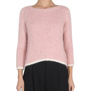 Discover the authentic ASPESI women's ALPACA BLEND SWEATER in Pink