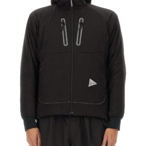Refresh your wardrobe with the AND WANDER men's "ALPHA AIR" SWEATSHIRT in Black