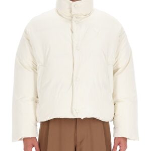 Explore the authentic AMI PARIS men's AMI DE COEUR" DOWN JACKET in Ivory