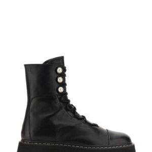 Explore the authentic NICHOLAS KIRKWOOD women's AMPHIBIOUS COMBAT "PEARLOGY" in Black