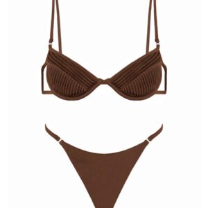 Explore the authentic SELIA RICHWOOD women's "AMY" BIKINI SWIMSUIT in Brown