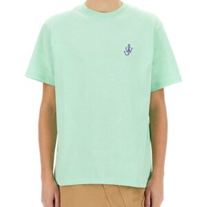 Refresh your wardrobe with the jw anderson men's "ANCHOR" T-SHIRT in GREEN