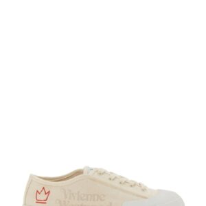 Explore the authentic Vivienne Westwood men's ANIMAL GYM SNEAKER in White