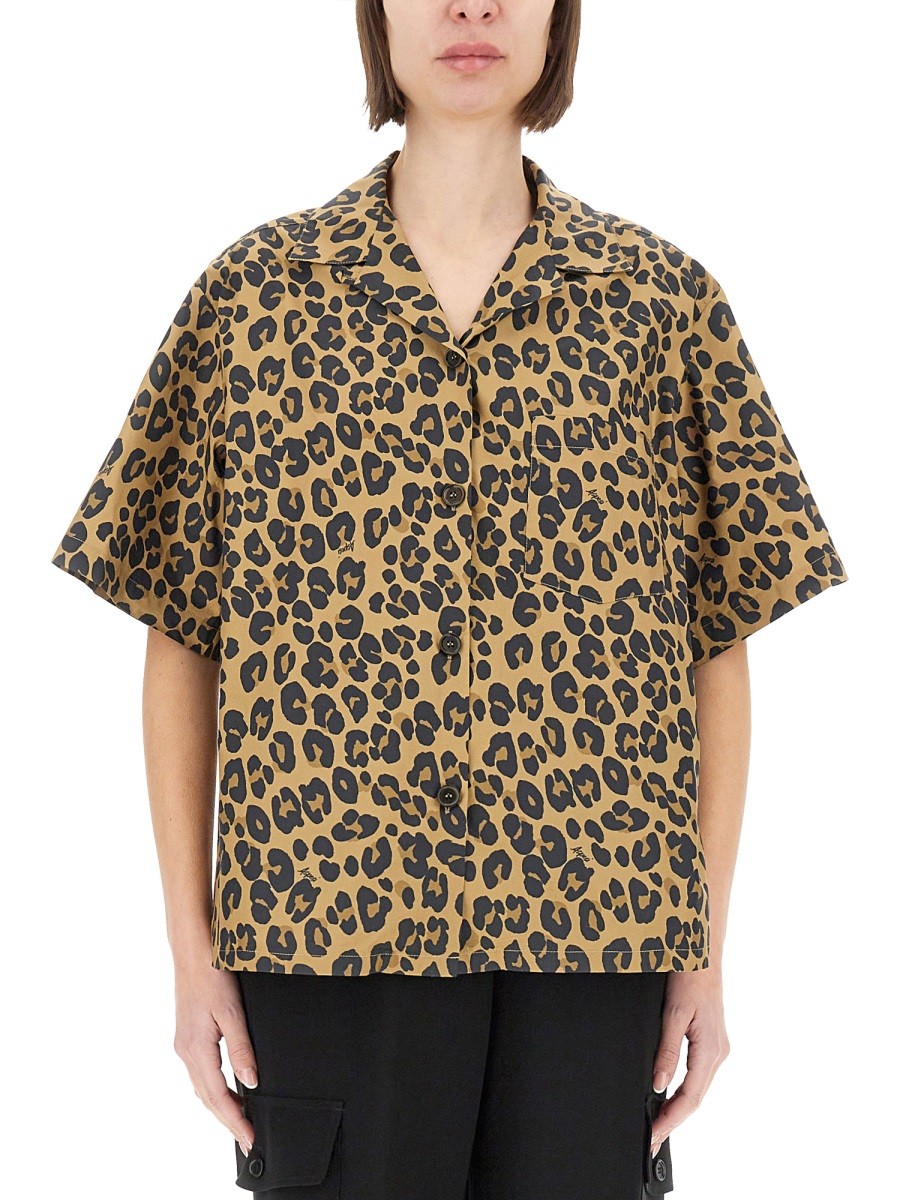 Refresh your wardrobe with the ASPESI women's ANIMAL PRINT SHIRT in ANIMALIER