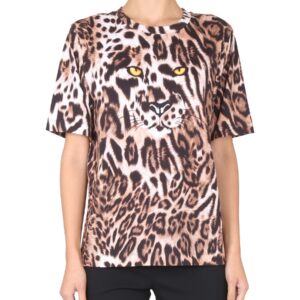 Explore the authentic Boutique Moschino women's ANIMAL PRINT T-SHIRT in MULTICOLOUR
