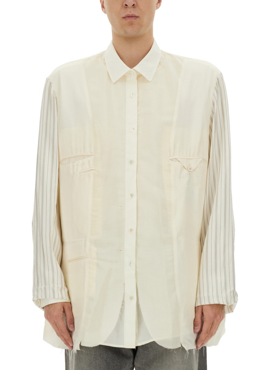 Discover the authentic Maison Margiela men's "ANONYMITY OF THE LINING" JACKET in Ivory