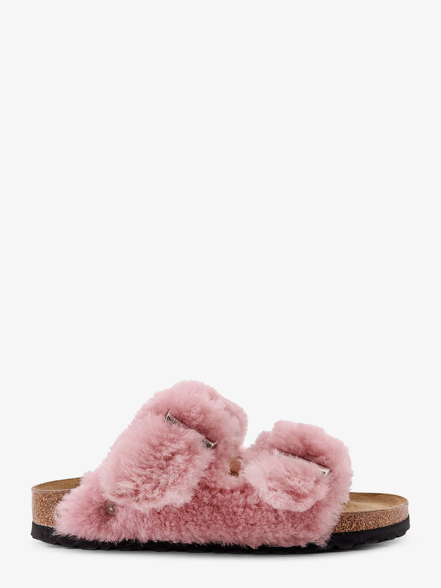 Discover the authentic Birkenstock women's Arizona faux fur low sandals in CRYSTAL ROSE