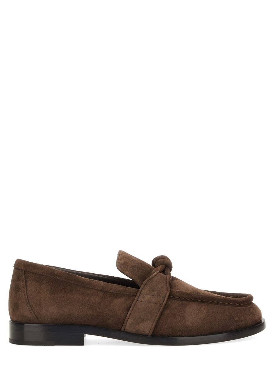 Explore the authentic Bottega Veneta women's "ASTAIRE" LOAFER WITH "KNOT" DETAILING in Brown