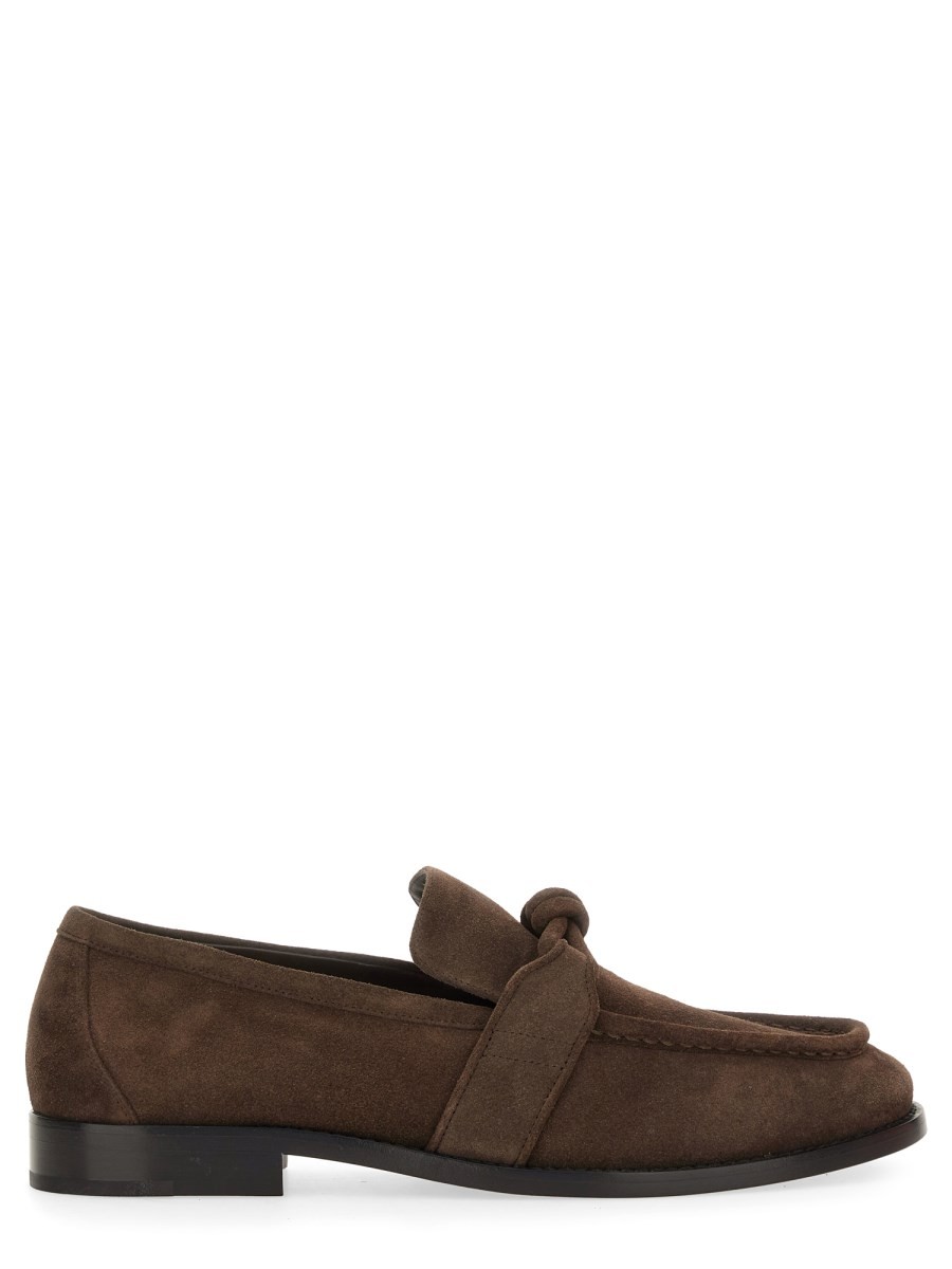 Explore the authentic Bottega Veneta men's "ASTAIRE" LOAFER WITH "KNOT" DETAILING in Brown