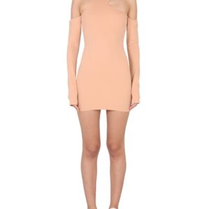 Refresh your wardrobe with the Off-white women's ASYMMETRIC MINI DRESS in Brown