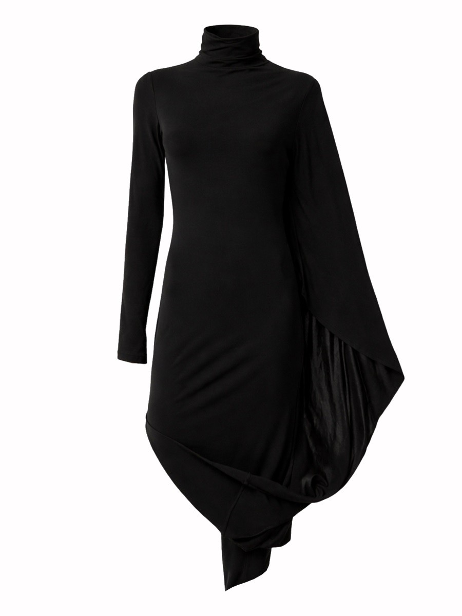 Explore the authentic stella mccartney women's ASYMMETRICAL DRESS in Black