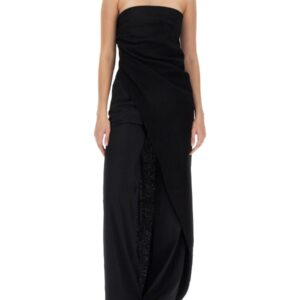 Refresh your wardrobe with the RICK OWENS women's ASYMMETRICAL LONG TOP in Black