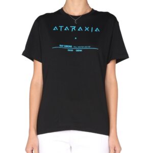 Discover the authentic RAF SIMONS women's "ATARAXIA" T-SHIRT in Black