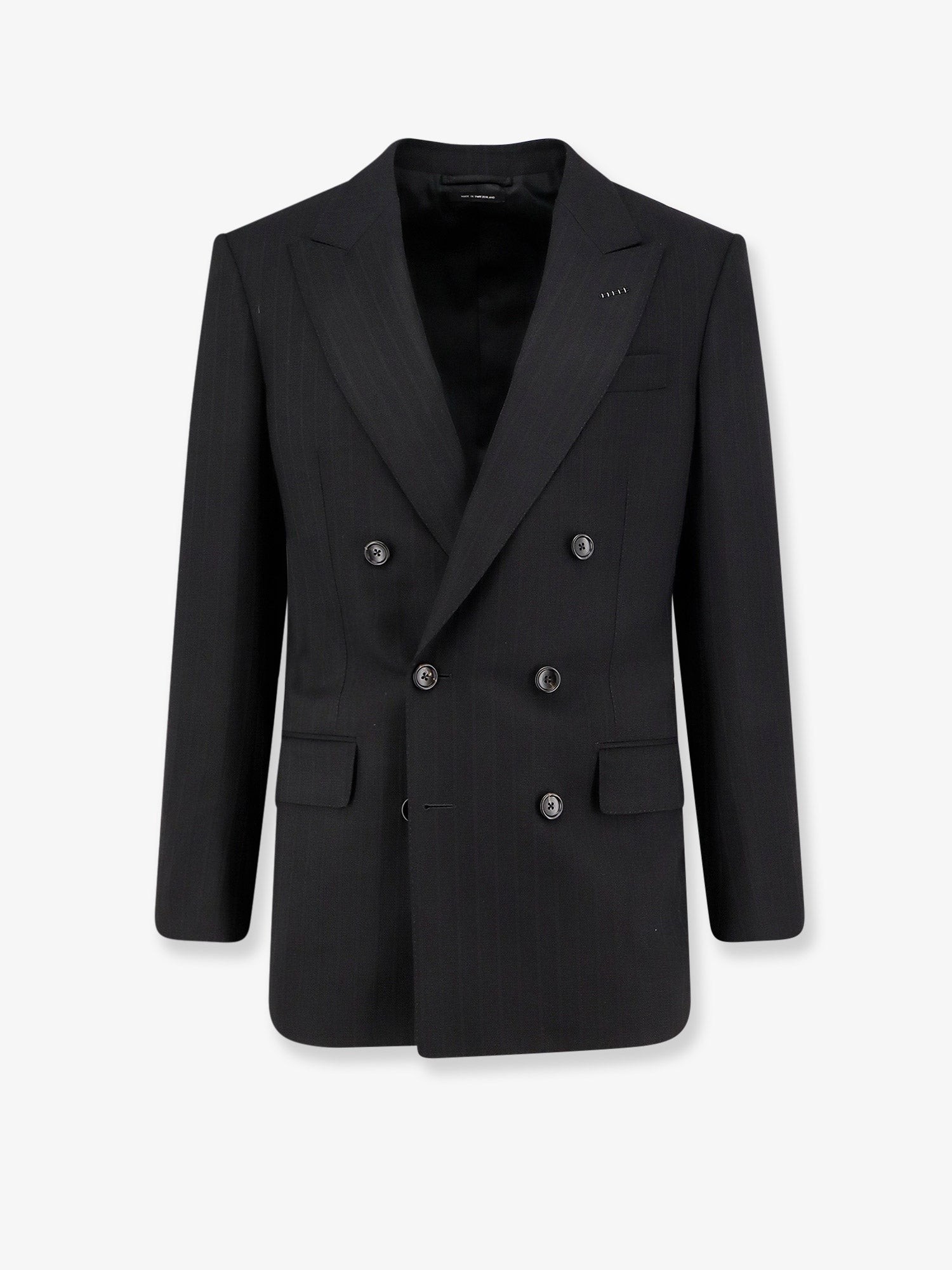 Discover the authentic TOM FORD men's Atticus wool blazer in Black