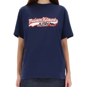 Explore the authentic AUTRY X MAISON KITSUNÉ unisex AUTRY X MAISON KITSUNÉ LOGO T-SHIRT in Blue