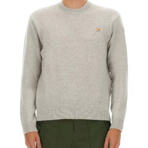 Elevate your look with the Maison Kitsune men's BABY FOX JERSEY in Grey