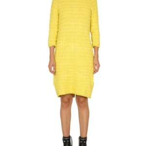 Discover the authentic Balenciaga women's BACK-TO-FRONT SHORT DRESS in Yellow