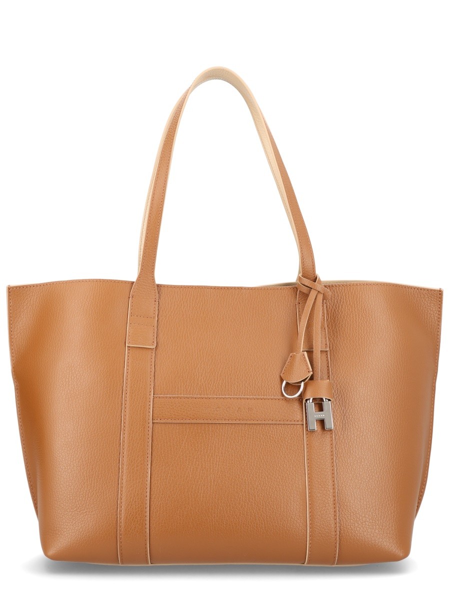 Refresh your wardrobe with the Hogan women's BAG "HOGAN SCRIPT" MEDIUM in Brown