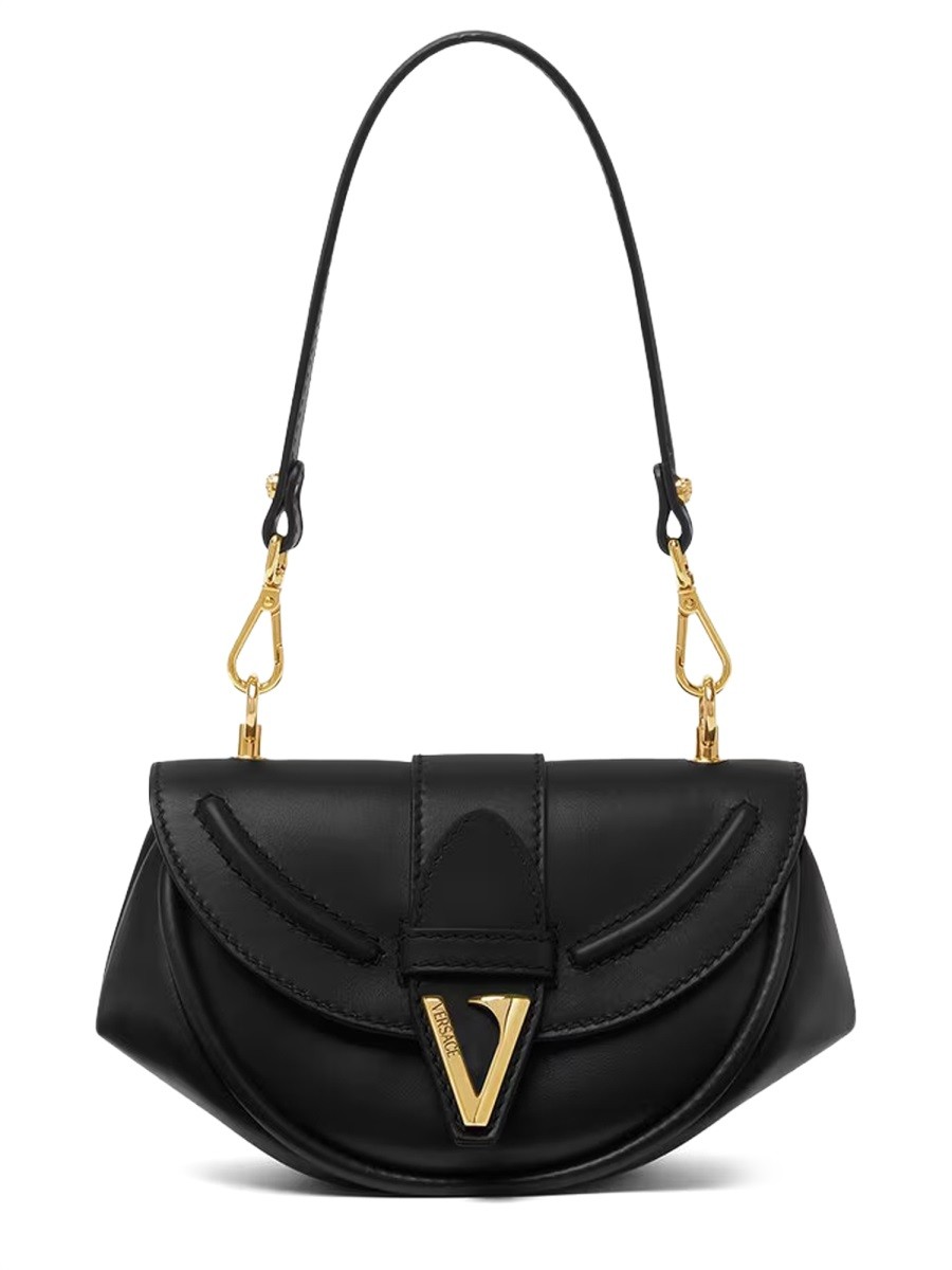 Elevate your look with the Versace women's BAG "VIRTUS" in Black