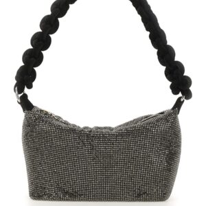 Refresh your wardrobe with the KARA women's BAG WITH KNOTTED HANDLE in CHARCOAL