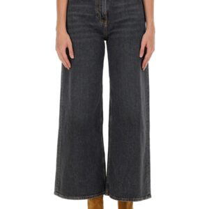 Refresh your wardrobe with the Etro women's BAGGY JACQUARD JEANS in Grey
