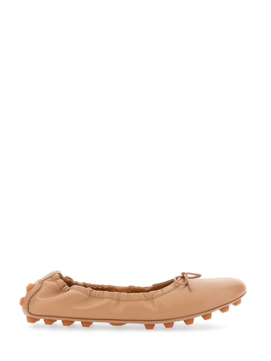 Discover the authentic TOD'S women's BALLERINA BUBBLE in POWDER