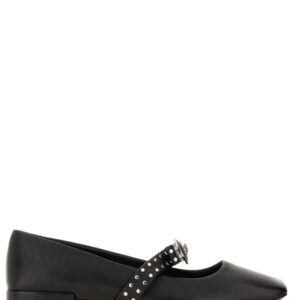 Discover the authentic Versace women's BALLERINA "GIANNI" RIBBON WITH STUDS in Black