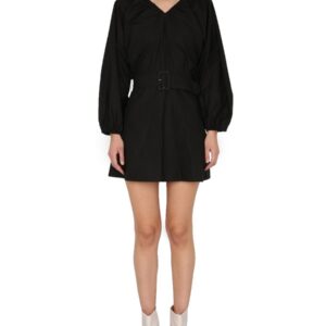 Refresh your wardrobe with the PATOU women's BALLOON SLEEVES DRESS in Black