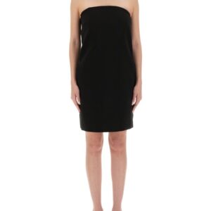 Refresh your wardrobe with the Moschino women's BANDAGE SHEATH DRESS in Black