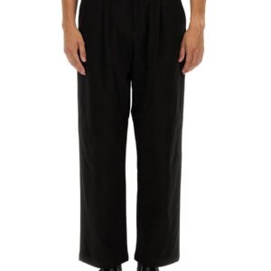 Refresh your wardrobe with the Moschino men's BARCODE PANT in Black