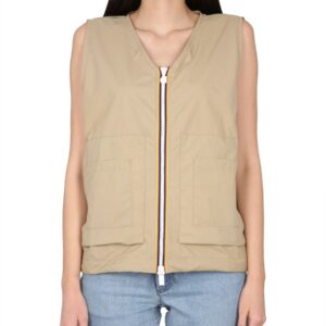 Discover the authentic K-Way unisex BARNEL VEST. in beige