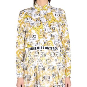 Explore the authentic Versace Jeans Couture women's BAROQUE PATTERNED SHIRT in MULTICOLOUR