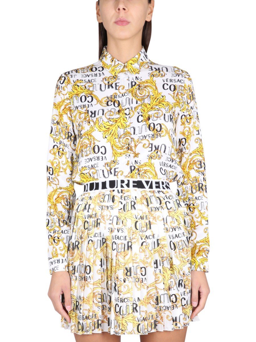 Explore the authentic Versace Jeans Couture women's BAROQUE PATTERNED SHIRT in MULTICOLOUR