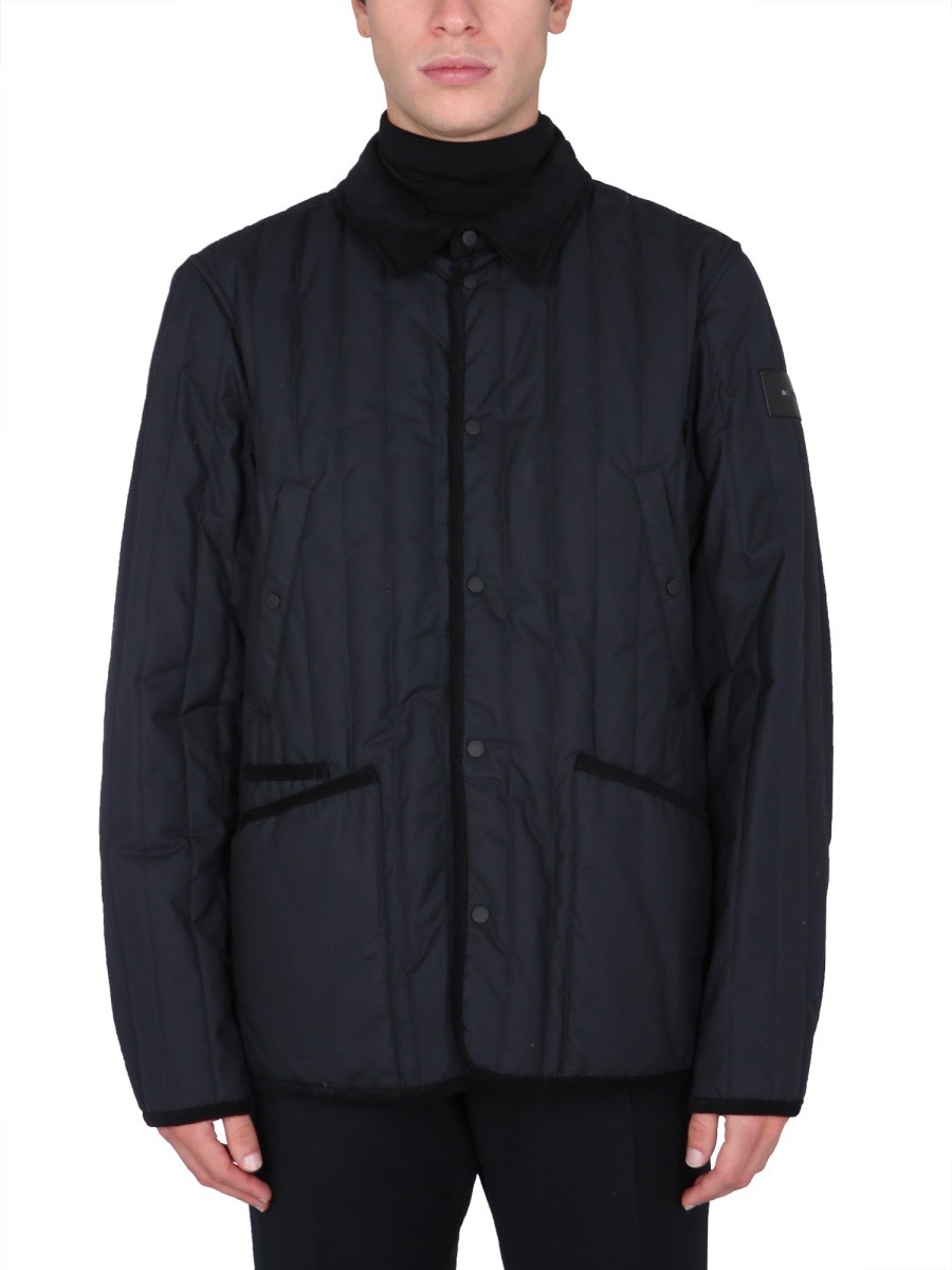 Discover the authentic Woolrich men's "BARRIER" SHIRT JACKET in Blue