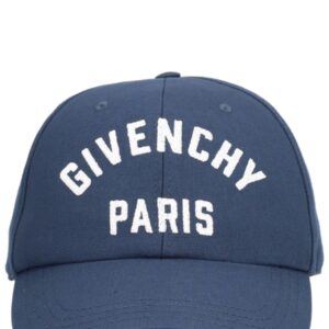 Explore the authentic Givenchy men's BASEBALL CAP WITH EMBROIDERED LOGO in Blue