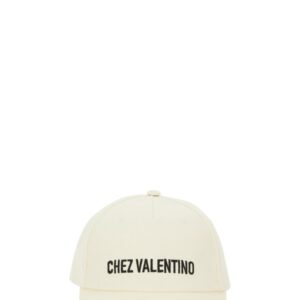 Explore the authentic Valentino Garavani men's BASEBALL CAP WITH EMBROIDERY in Ivory