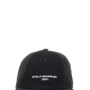 Discover the authentic stella mccartney women's BASEBALL HAT WITH LOGO EMBROIDERY in Black
