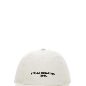 Explore the authentic stella mccartney women's BASEBALL HAT WITH LOGO EMBROIDERY in White