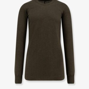 Discover the authentic RICK OWENS men's Basic LS T viscose blend T-shirt in Verde